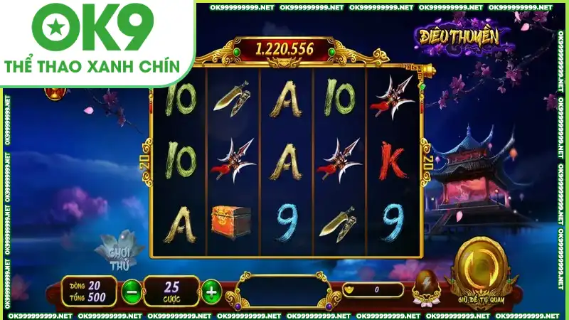 Cần khởi động cuộn quay để bắt đầu tạo line thắng Cần khởi động cuộn quay để bắt đầu tạo line thắng